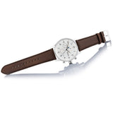  Shop Authentic Hugo Boss Navigator White Dial Brown Leather Strap Watch for Men - 1513495 - Luxxuri