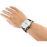  Shop Authentic Hugo Boss Attitude White Dial Brown Leather Strap Watch for Men - 1513609 - Luxxuri