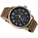  Shop Authentic Tommy Hilfiger Briggs Chronograph Black Dial Brown Leather Strap Watch for Men - 1791425 - Luxxuri