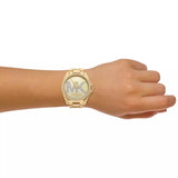  Shop Authentic Michael Kors Bradshaw Quartz Gold Dial Gold Steel Strap Watch For Women - MK6555 - Luxxuri