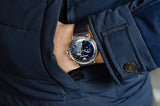  Shop Authentic Emporio Armani Aviator Blue Dial Blue Leather Strap Watch For Men - AR11105 - Luxxuri
