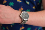  Shop Authentic Tommy Hilfiger Chronograph Grey Dial Silver Steel Strap Watch for Men - 1710382 - Luxxuri