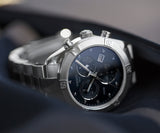  Shop Authentic Tissot PR 100 Sport Chic Chronograph Diamonds Blue Dial Silver Steel Strap Watch for Women - T101.917.11.046.00 - Luxxuri