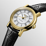  Shop Authentic Longines Presence Automatic White Dial Black Watch for Women - L4.321.2.11.2 - Luxxuri