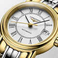  Shop Authentic Longines Presence 25.5mm Automatic White Dial Two Tone Steel Strap Watch for Women - L4.321.2.11.7 - Luxxuri
