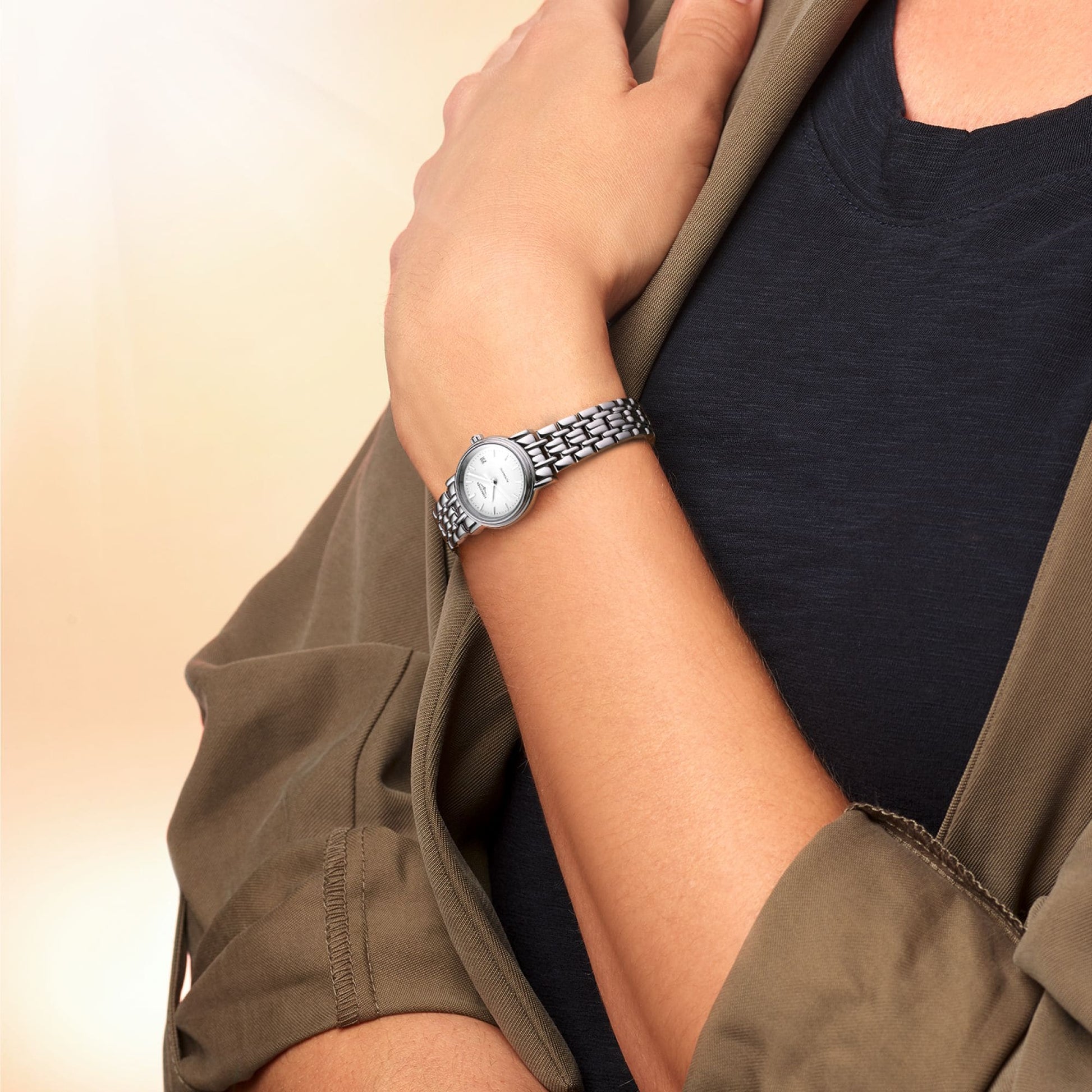  Shop Authentic Longines Presence 25.5mm Automatic Stainless Steel Watch for Women - L4.321.4.12.6 - Luxxuri