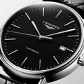  Shop Authentic Longines Presence 38.5mm Automatic Black Dial Black Leather Strap Watch for Men - L4.921.4.52.2 - Luxxuri