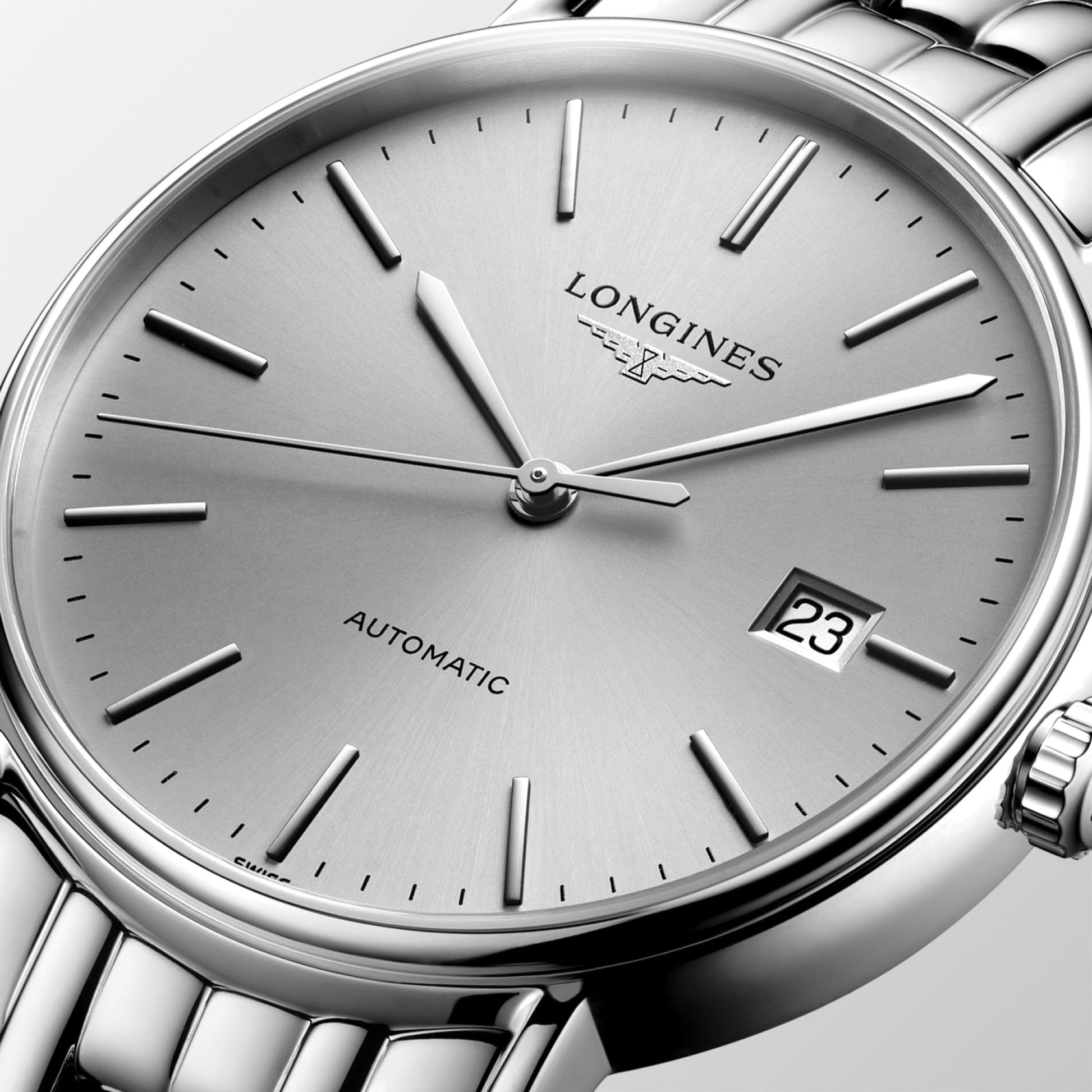  Shop Authentic Longines Presence 25.5mm Automatic Stainless Steel Watch for Women - L4.321.4.72.6 - Luxxuri