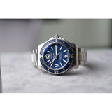  Shop Authentic Breitling Superocean Automatic 42mm Blue Dial Silver Steel Strap Watch for Men - A17366D81C1A1 - Luxxuri