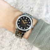  Shop Authentic Tag Heuer Link Quartz Diamonds Black Dial Silver Steel Strap Watch for Men - WBC131G.BA0649 - Luxxuri