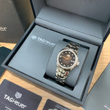  Shop Authentic Tag Heuer Link Quartz Diamonds Black Dial Silver Steel Strap Watch for Men - WBC131G.BA0649 - Luxxuri