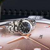  Shop Authentic Tag Heuer Link Quartz Diamonds Black Dial Silver Steel Strap Watch for Women - WAT1410.BA0954 - Luxxuri