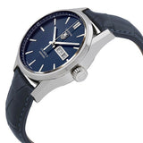  Shop Authentic Tag Heuer Carrera Calibre 5 Automatic Blue Dial Blue Leather Strap Watch for Men - WAR201E.FC6292 - Luxxuri