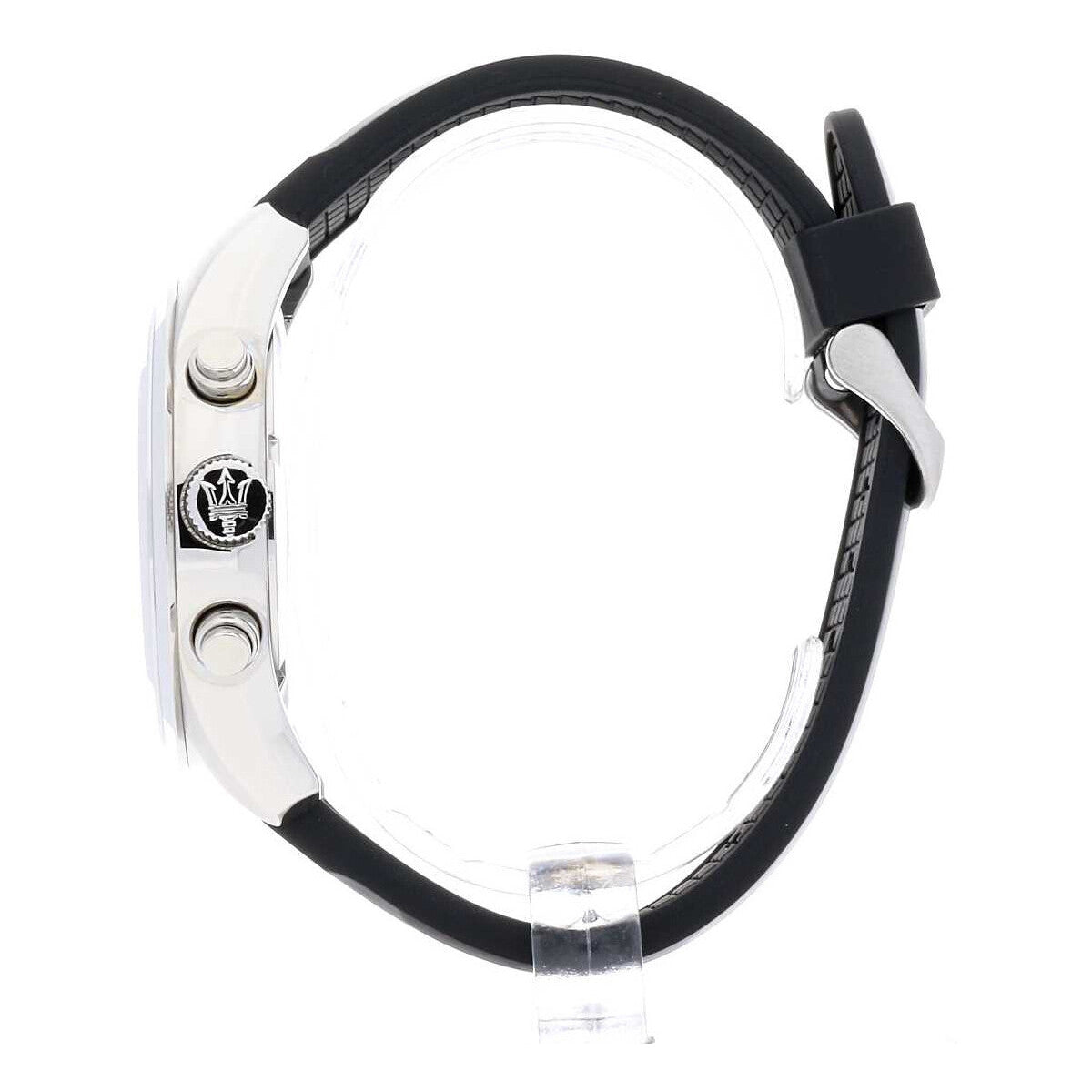  Shop Authentic Maserati Traguardo Chronograph Silver Dial Black Rubber Strap Watch for Men - R8871612012 - Luxxuri