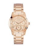  Shop Authentic Guess Studio Rose Gold Dial Rose Gold Steel Strap Watch For Women - W0778L3 - Luxxuri