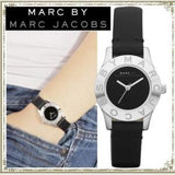  Shop Authentic Marc Jacobs Blade Black Dial Black Leather Strap Watch for Women - MBM1211 - Luxxuri