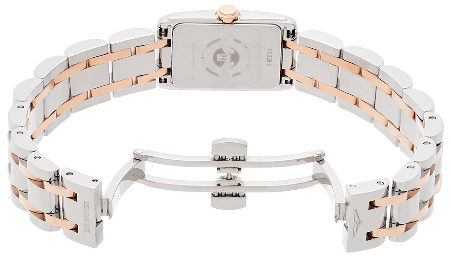  Shop Authentic Longines Dolcevita Diamonds Mother of Pearl White Dial Two Tone Steel Strap Watch for Women - L5.258.5.89.7 - Luxxuri