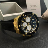  Shop Authentic Guess Poseidon Chronograph Black Dial Black Rubber Strap Watch for Men - GW0057G1 - Luxxuri