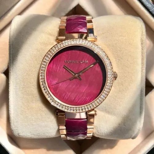  Shop Authentic Michael Kors Parker Maroon Dial Two Tone Steel Strap Watch for Women - MK6412 - Luxxuri