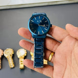  Shop Authentic Armani Exchange Cayde Analog Blue Dial Blue Steel Strap Watch For Men - AX2702 - Luxxuri