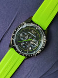  Shop Authentic Emporio Armani Sports Analog Black Dial Green Rubber Strap Watch For Men - AR6115 - Luxxuri