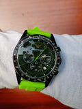  Shop Authentic Emporio Armani Sports Analog Black Dial Green Rubber Strap Watch For Men - AR6115 - Luxxuri