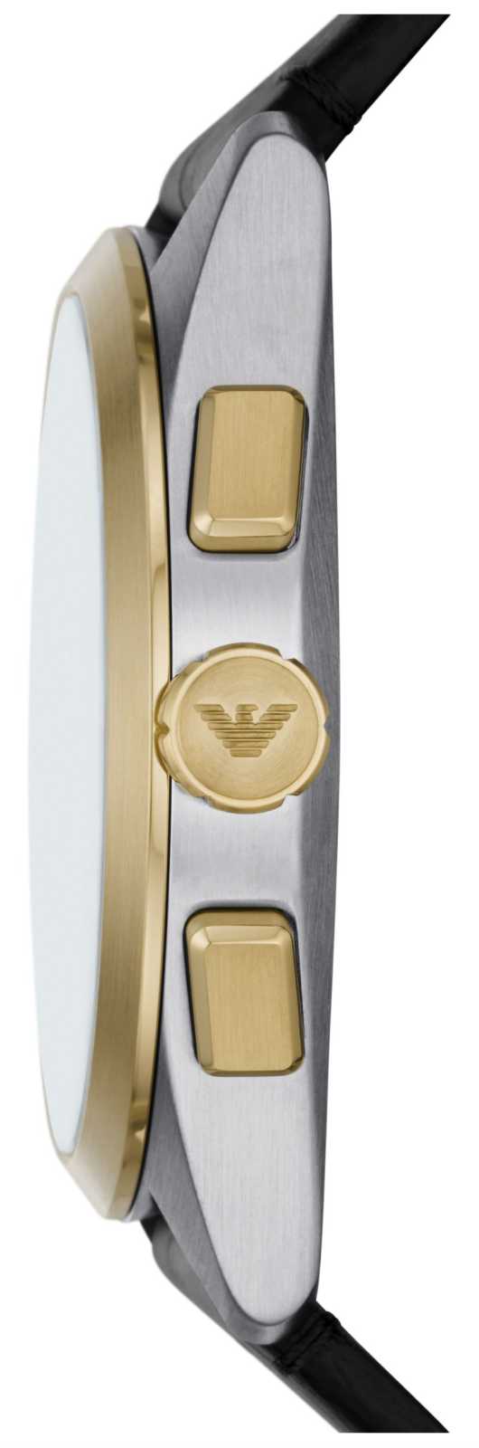  Shop Authentic Emporio Armani Claudio Chronograph Silver Dial Black Leather Strap Watch For Men - AR11498 - Luxxuri