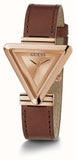 Shop Authentic Guess Fame Quartz Rose Gold Dial Brown Leather Strap Watch For Women - GW0548L2 - Luxxuri