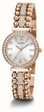  Shop Authentic Guess Gala Diamonds Silver Dial Gold Steel Strap Watch for Women - GW0401L3 - Luxxuri