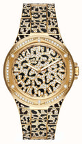  Shop Authentic Michael Kors Lennox Three Hand Crystals Gold Dial Two Tone Steel Strap Watch For Women - MK7284 - Luxxuri