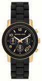  Shop Authentic Michael Kors Runway Chronograph Black Dial Black Silicone Strap Watch For Women - MK7385 - Luxxuri