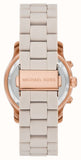  Shop Authentic Michael Kors Runway Chronograph Grey Dial Grey Silicone Strap Watch For Women - MK7386 - Luxxuri