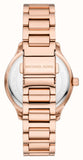  Shop Authentic Michael Kors Parker Three-Hand Mother of Pearl White Dial Rose Gold Steel Strap Watch For Women - MK4695 - Luxxuri