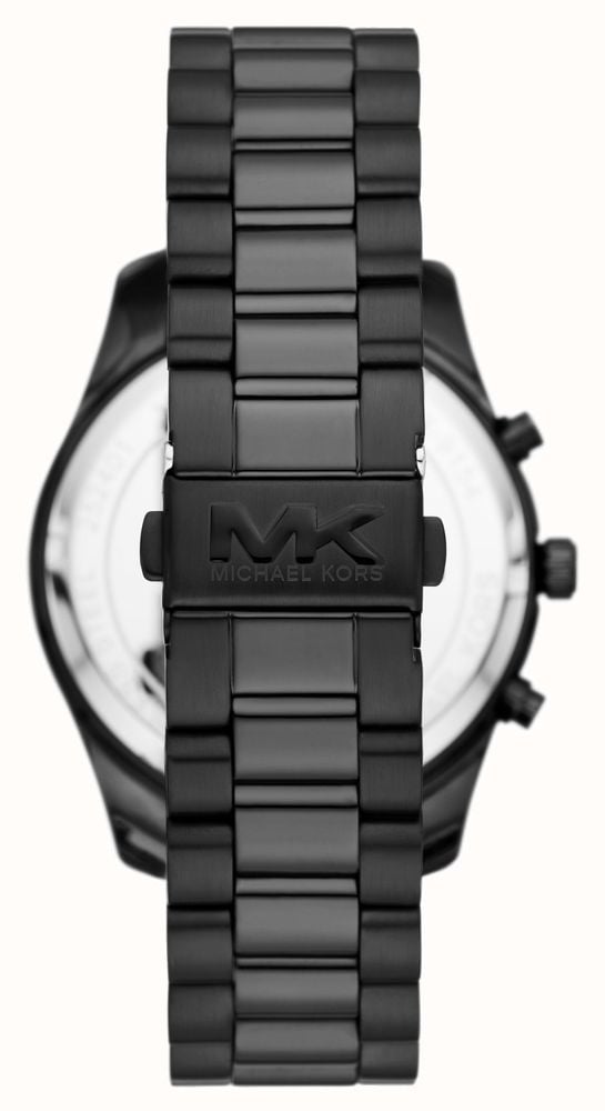  Shop Authentic Michael Kors Lexington Chronograph Black Dial Black Steel Strap Watch for Men - MK9154 - Luxxuri