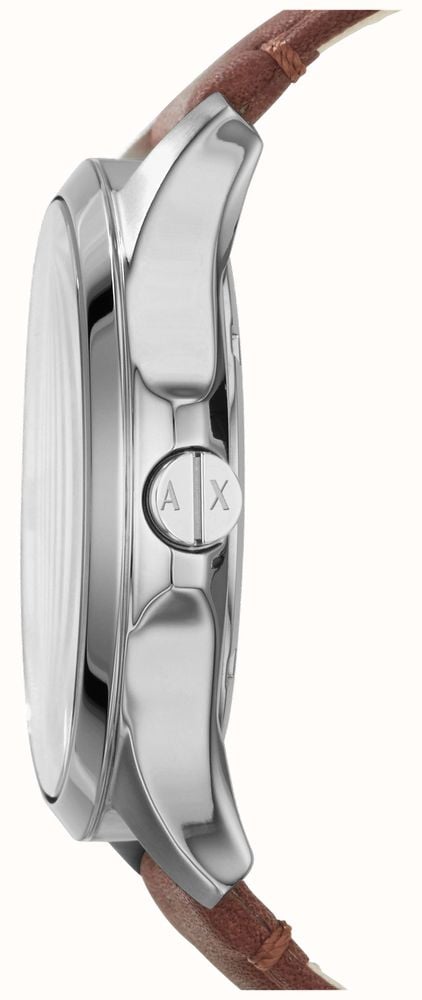  Shop Authentic Armani Exchange Hampton Chronograph Blue Dial Brown Leather Strap Watch For Men - AX2133 - Luxxuri