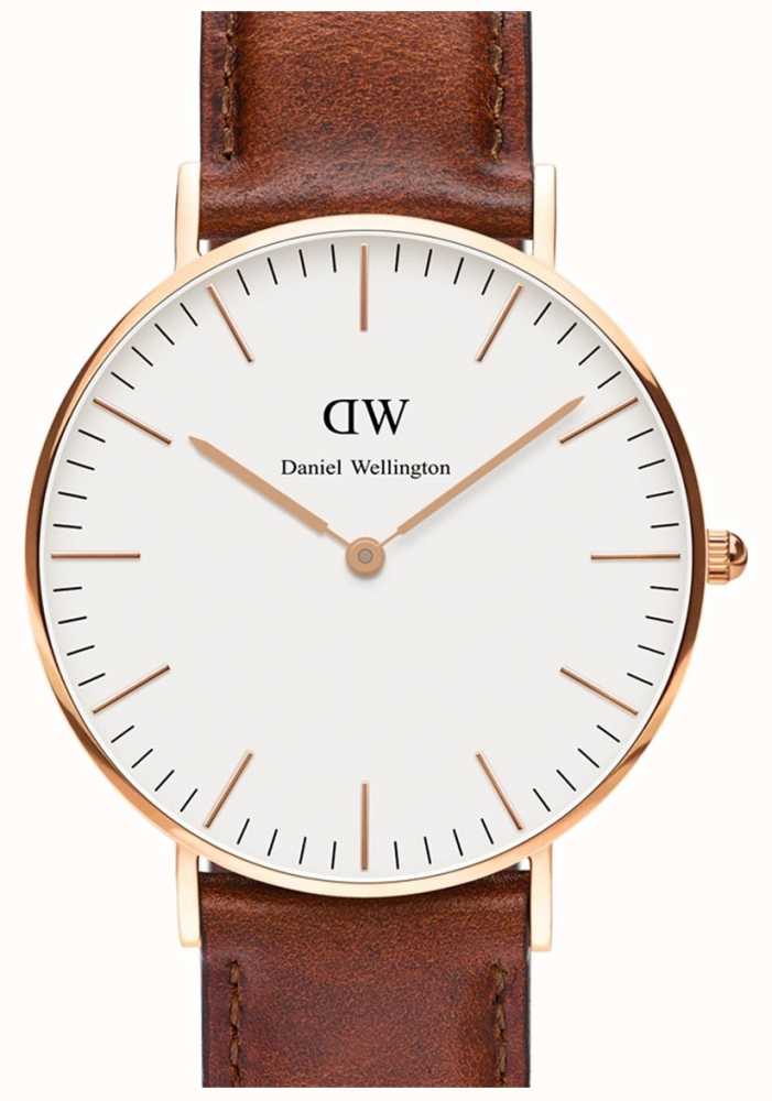  Shop Authentic Daniel Wellington Classic St. Mawes White Dial Brown Leather Strap Watch for Men - DW00100035 - Luxxuri