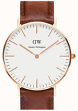  Shop Authentic Daniel Wellington Classic St. Mawes White Dial Brown Leather Strap Watch for Men - DW00100035 - Luxxuri