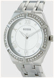  Shop Authentic Guess Cosmo Diamonds Silver Dial Silver Steel Strap Watch For Women - GW0033L1 - Luxxuri