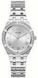  Shop Authentic Guess Cosmo Diamonds Silver Dial Silver Steel Strap Watch For Women - GW0033L1 - Luxxuri