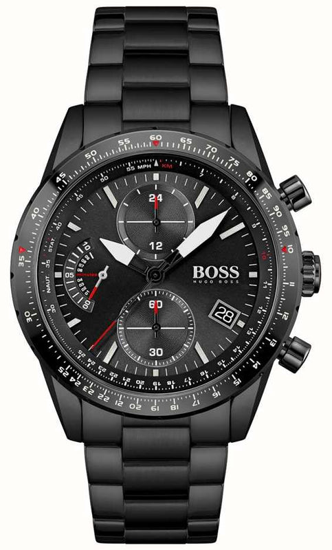  Shop Authentic Hugo Boss Aero Black Dial Black Steel Strap Watch for Men - 1513771 - Luxxuri