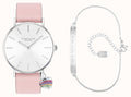 Coach Perry White Dial Pink Leather Strap Watch for Women - 14503128