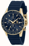  Shop Authentic Maserati SFIDA Chronograph Blue Dial Blue Rubber Strap Watch For Men - R8871640004 - Luxxuri