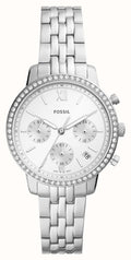  Shop Authentic Fossil Neutra Chronograph Silver Dial Silver Steel Strap Watch for Women - ES5217 - Luxxuri