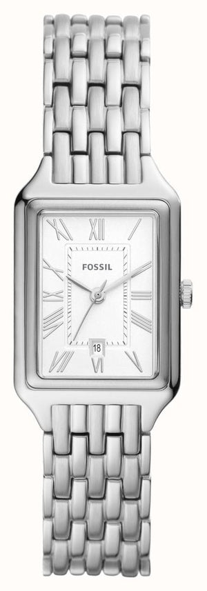  Shop Authentic Fossil Raquel Three Hand Date White Dial Silver Steel Strap Watch for Women - ES5221 - Luxxuri