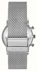  Shop Authentic Fossil Neutra Chronograph White Dial Silver Mesh Bracelet Watch for Men - FS5382 - Luxxuri