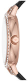  Shop Authentic Emporio Armani Cleo Three-Hand Mother of Pearl Dial Black Leather Strap Watch For Women - AR11485 - Luxxuri