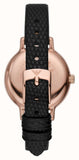  Shop Authentic Emporio Armani Cleo Three-Hand Mother of Pearl Dial Black Leather Strap Watch For Women - AR11485 - Luxxuri