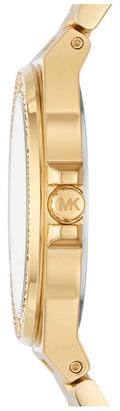  Shop Authentic Michael Kors Lennox Three-Hand Silver Dial Gold Steel Strap Watch For Women - MK7278 - Luxxuri