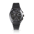 Fossil Everett Chronograph Black Dial Black Steel Strap Watch for Men - FS5797