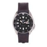  Shop Authentic Seiko 5 Sports SKX Automatic Black Dial Black Leather Strap Watch for Men - SRPD55K2 - Luxxuri
